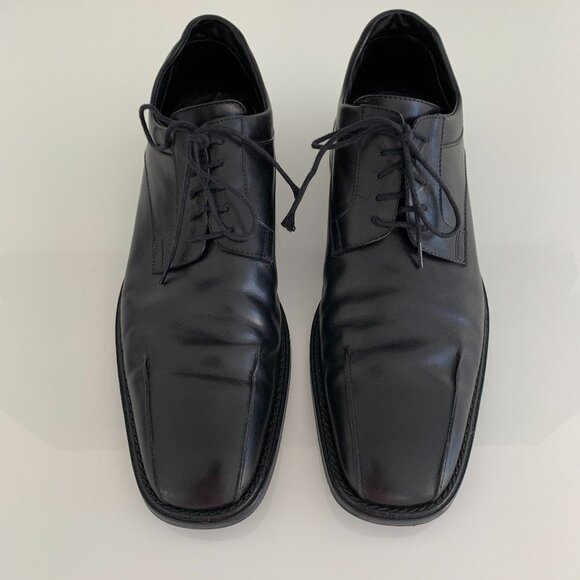 COSTUME NATIONAL BLACK LEATHER OXFORD SHOES SIZE US 11 main image 8